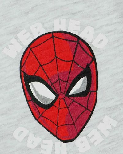 Pókember bermuda nadrág, világos szürke