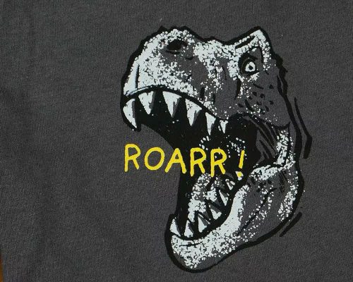 Fiú pamut rövidnadrág dinoszaurusz mintával