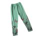 Pillangó mintás gyerek pamut leggings, zöld