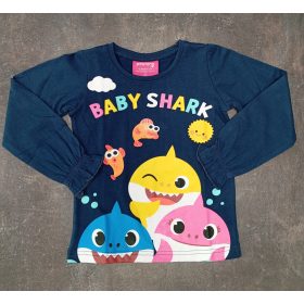 Baby Shark gyerek hosszú ujjú póló, kék