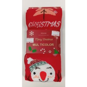 Karácsonyi mintás pamut harisnyanadrág Hóemberes